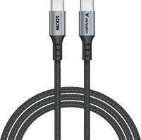 Verbatim | Sync en Laad Kabel | USB-C | 480 Mbps | Max 100 Watt | 1,2 mtr | Nylon | Zwart