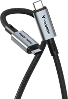 Verbatim | Sync en Laad Kabel | USB-C | USB4 | 40 Gbps | Max 240 Watt | 1,2 mtr | Nylon | Zwart-3