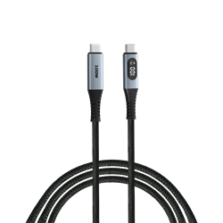 Verbatim | Sync en Laad Kabel | USB-C | 480 Mbps | Max 100 Watt | Power Display | 1,2 mtr | Nylon | Zwart