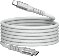 Verbatim | Sync en Laad Kabel | USB-C | 480 Mbps | Max 100 Watt | 1,2 mtr | Magnetisch | Nylon | Grijs