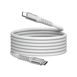 Verbatim | Sync en Laad Kabel | USB-C | 480 Mbps | Max 100 Watt | 1,2 mtr | Magnetisch | Nylon | Grijs