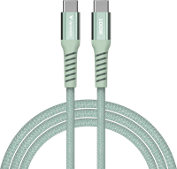 Verbatim | Sync en Laad Kabel | USB-C | 480 Mbps | Max 100 Watt | 1,2 mtr | Magnetisch | Nylon | Groen-3