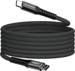 Verbatim | Sync en Laad Kabel | USB-C | 480 Mbps | Max 100 Watt | 1,2 mtr | Magnetisch | Nylon | Zwart