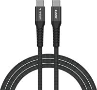 Verbatim | Sync en Laad Kabel | USB-C | 480 Mbps | Max 100 Watt | 1,2 mtr | Magnetisch | Nylon | Zwart-3