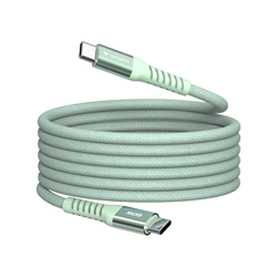 Verbatim | Sync en Laad Kabel | USB-C | 480 Mbps | Max 60 Watt | 1,2 mtr | Magnetisch | Nylon | Groen