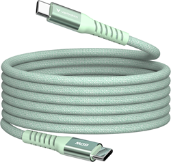 Verbatim | Sync en Laad Kabel | USB-C | 480 Mbps | Max 60 Watt | 1,2 mtr | Magnetisch | Nylon | Groen