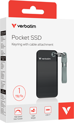 Verbatim | SSD | Extern | 1 TB | USB 3.2 | USB-C | Portable | Zwart-Grijs