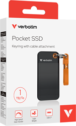 Verbatim | SSD | Extern | 1 TB | USB 3.2 | USB-C | Portable | Zwart-Oranje