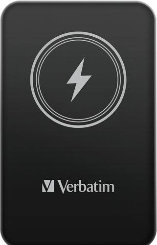 Verbatim | Powerbank | 5.000 mAh | USB-C | Magnetisch opladen | Charge 'n' Go | Zwart