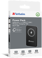 Verbatim | Powerbank | 5.000 mAh | USB-C | Magnetisch opladen | Charge 'n' Go | Zwart-2