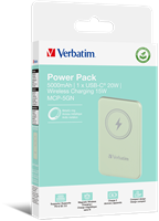 Verbatim | Powerbank | 5.000 mAh | USB-C | Magnetisch opladen | Charge 'n' Go | Groen-3