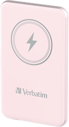 Verbatim | Powerbank | 5.000 mAh | USB-C | Magnetisch opladen | Charge 'n' Go | Roze