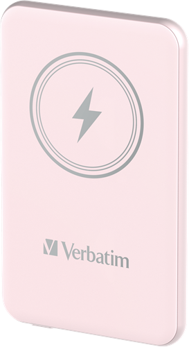 Verbatim | Powerbank | 5.000 mAh | USB-C | Magnetisch opladen | Charge 'n' Go | Roze