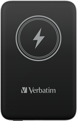 Verbatim | Powerbank | 10.000 mAh | USB-C | Magnetisch opladen | Charge 'n' Go | Zwart