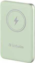 Verbatim | Powerbank | 10.000 mAh | USB-C | Magnetisch opladen | Charge 'n' Go | Groen