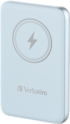 Verbatim | Powerbank | 10.000 mAh | USB-C | Magnetisch opladen | Charge 'n' Go | Blauw