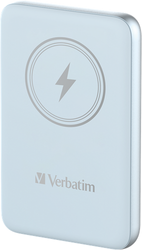 Verbatim | Powerbank | 10.000 mAh | USB-C | Magnetisch opladen | Charge 'n' Go | Blauw