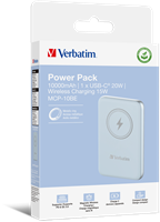 Verbatim | Powerbank | 10.000 mAh | USB-C | Magnetisch opladen | Charge 'n' Go | Blauw-3
