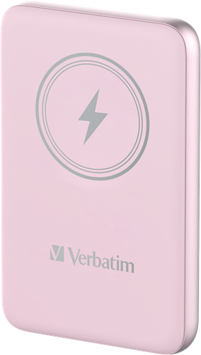 Verbatim | Powerbank | 10.000 mAh | USB-C | Magnetisch opladen | Charge 'n' Go | Roze