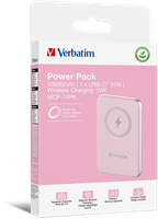 Verbatim | Powerbank | 10.000 mAh | USB-C | Magnetisch opladen | Charge 'n' Go | Roze-3