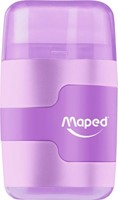 Puntenslijper Maped Connect 2gaats met gum display á 20 stuks pastel assorti-2