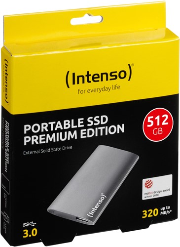 Intenso | SSD | Extern | 500 GB | USB 3.0 | Portable | Premium Edition