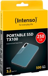 Intenso | SSD | Extern | 250 GB | USB-A | USB-C | TX100