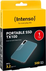 Intenso | SSD | Extern | 1 TB | USB-A | USB-C | TX100