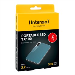Intenso | SSD | Extern | 2 TB | USB-A | USB-C | TX100