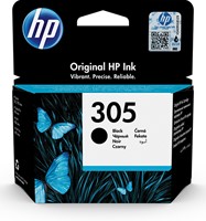305 | 1x Zwart | Origineel | Cartridges voor HP