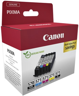 PGI-570 | CLI-571 | 5 Pack | Origineel | Cartridges voor Canon-2
