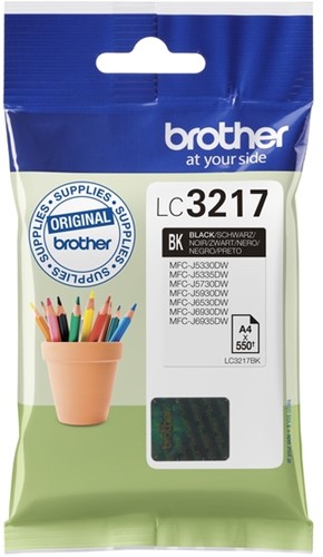 LC-3217 | 1x Zwart | Origineel | Cartridges voor Brother