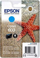 603 | 1x Cyaan | Origineel | Cartridges voor Epson