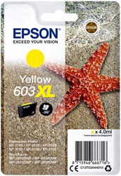 603 XL | 1x Geel | Origineel | Cartridges voor Epson
