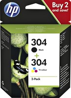 304 | 2 Pack | Origineel | Cartridges voor HP