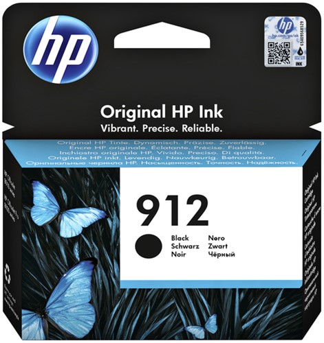 912 | 1x Zwart  | Origineel | Cartridges voor HP