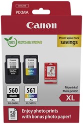 PG-560 XL | CL-561 XL | 2 Pack | Origineel | Cartridges voor Canon