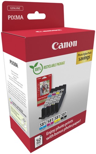 CLI-581 | 4 Pack | Origineel | Cartridges voor Canon-2
