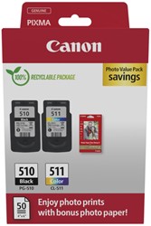 PG-510 | CL-511 | 2 Pack | Origineel | Cartridges voor Canon