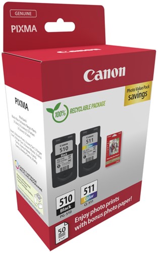 PG-510 | CL-511 | 2 Pack | Origineel | Cartridges voor Canon-3