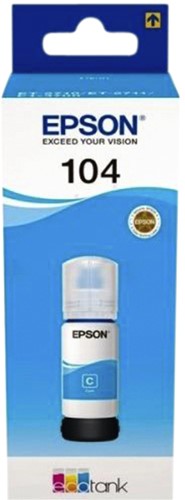 104 | 1x Cyaan | Origineel | Cartridges voor Epson