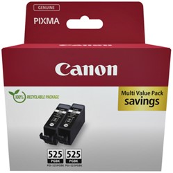 PGI-525 | 2x Zwart | Origineel | Cartridges voor Canon