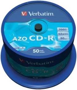 Verbatim | CD-R | 700 MB | AZO Crystal | 50 Stuks