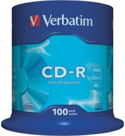 Verbatim | CD-R | 700 MB | Extra Protection | 100 Stuks