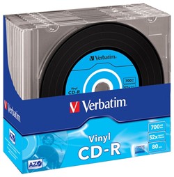 Verbatim | CD-R | 700 MB | Black Vinyl | 10 Stuks