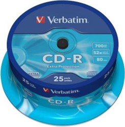 Verbatim | CD-R | 700 MB | Extra Protection | 25 Stuks