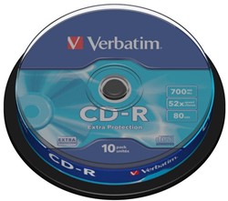 Verbatim | CD-R | 700 MB | Extra Protection | 10 Stuks