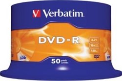 Verbatim | DVD-R | 4.7 GB | Matt Silver | 50 Stuks