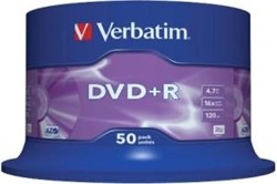 Verbatim | DVD+R | 4.7 GB | Matt Silver | 50 Stuks