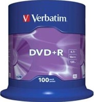 Verbatim | DVD+R | 4.7 GB | Matt Silver | 100 Stuks